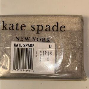 kate spade Silver Glitter Compact Travel Wallet
